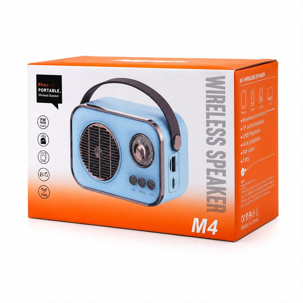 Mini Bluetooth Hoparlör (Type-C, 5W, Mikrofon & Kart Girişi) görsel 3