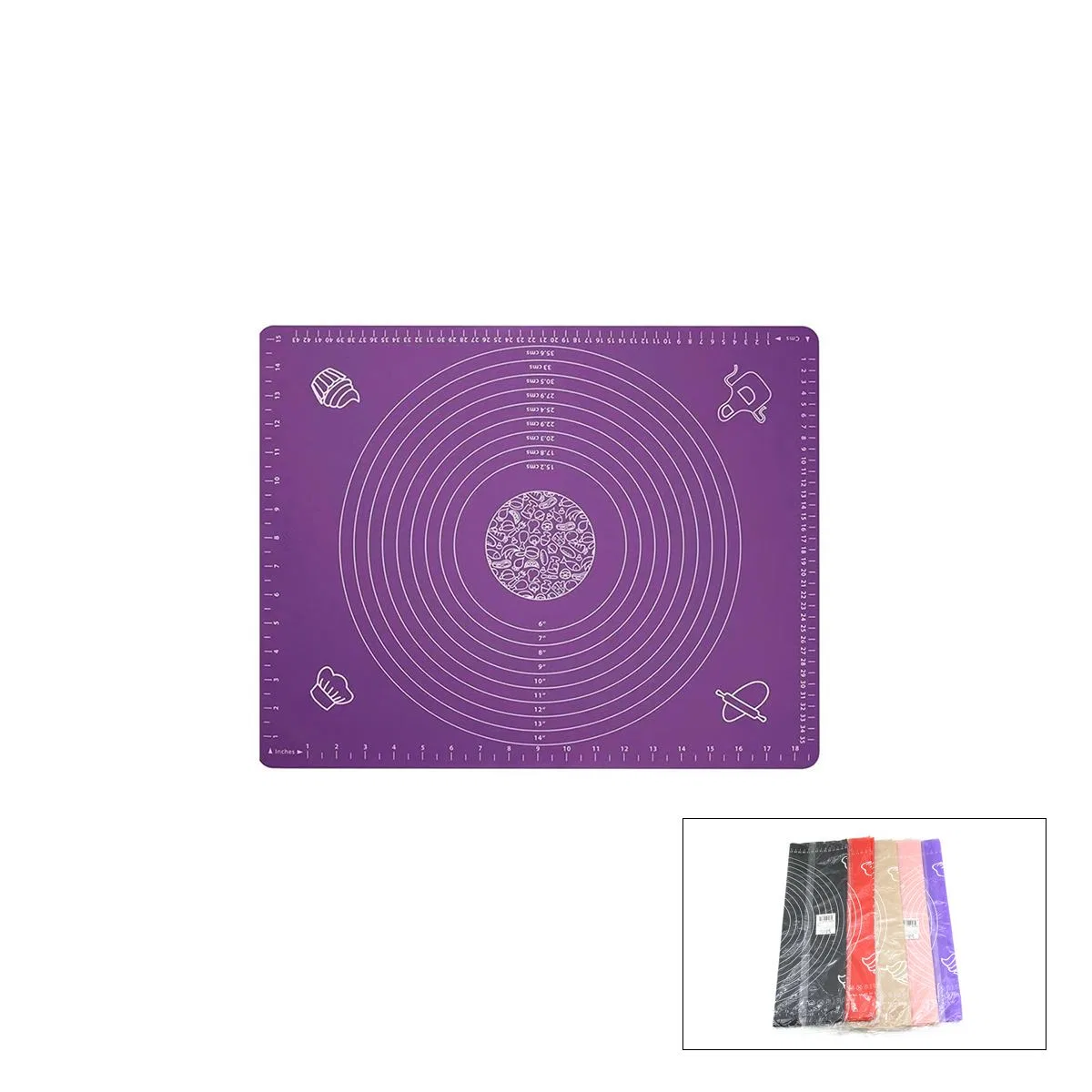 Silikon Hamur Matı 45x65 cm Ölçekli görsel 2
