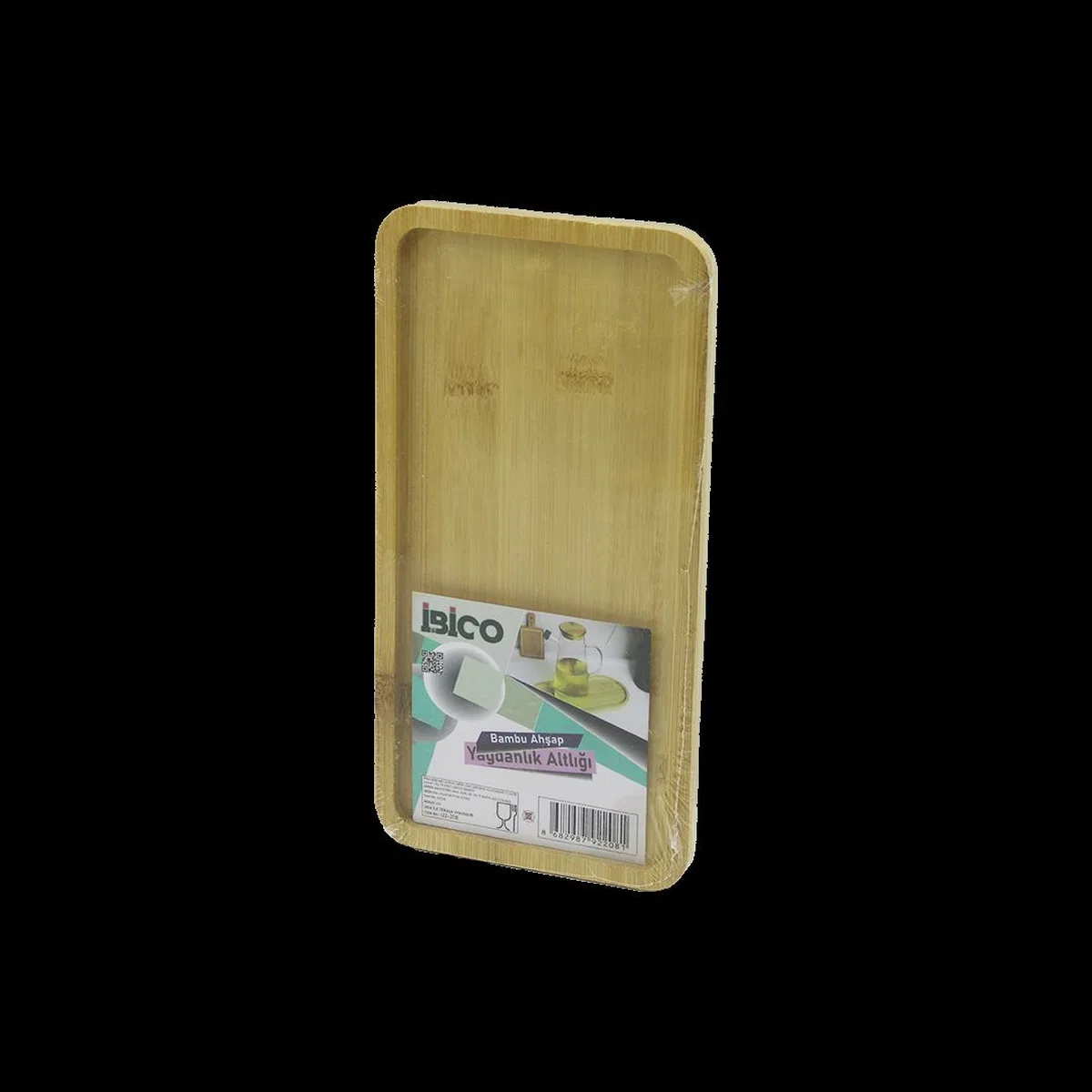 Bambu Ahşap Dikdörtgen Mini Tepsi 12 x 23. 4 x 0. 8 cm görsel 2