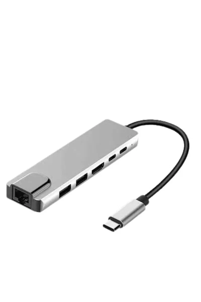 Macbook Pro/air Uyumlu USB Type-C 8 In 1 Hub Dönüştürücü Çevirici Çoklayıcı USB Hdmı Micro Sd 8 Girişli görsel 3