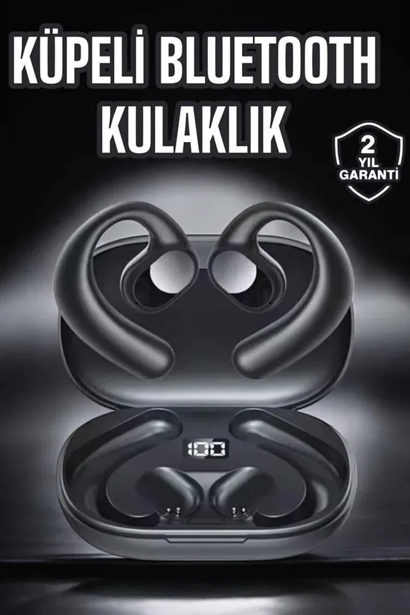 Bluetooth Kulaklık Küpe Görünümlü Yüksek Ses Kaliteli Gamer Kulaklık görsel 2