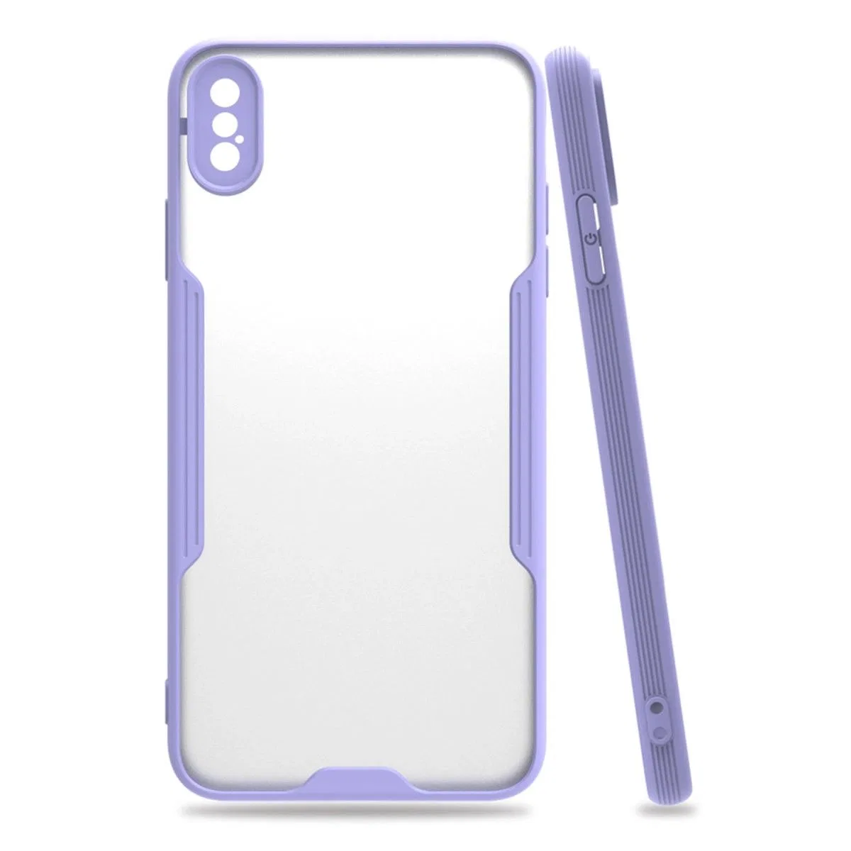Apple İphone Xs Max Kılıf Platin Silikon - Lila
