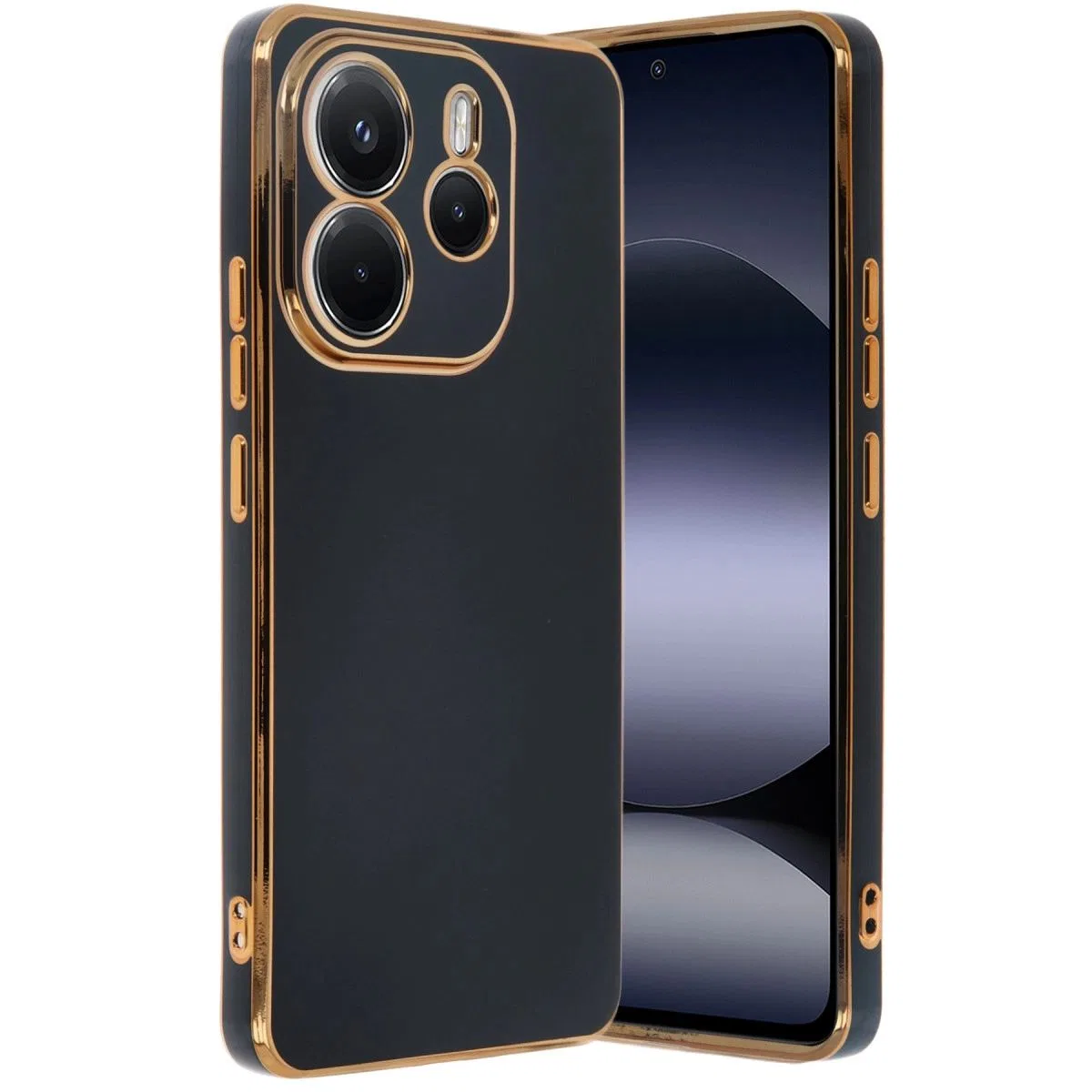 Xiaomi Redmi Note 14 4g Kılıf Volet Silikon - Siyah