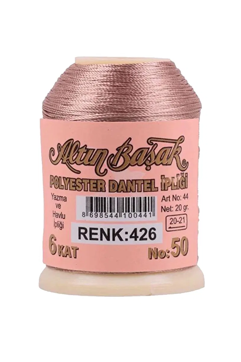 3 Adet Altınbaşak Oya ve Dantel İpi 20 gr - Royaleks - No: 426 - 078 - 434 görsel 3