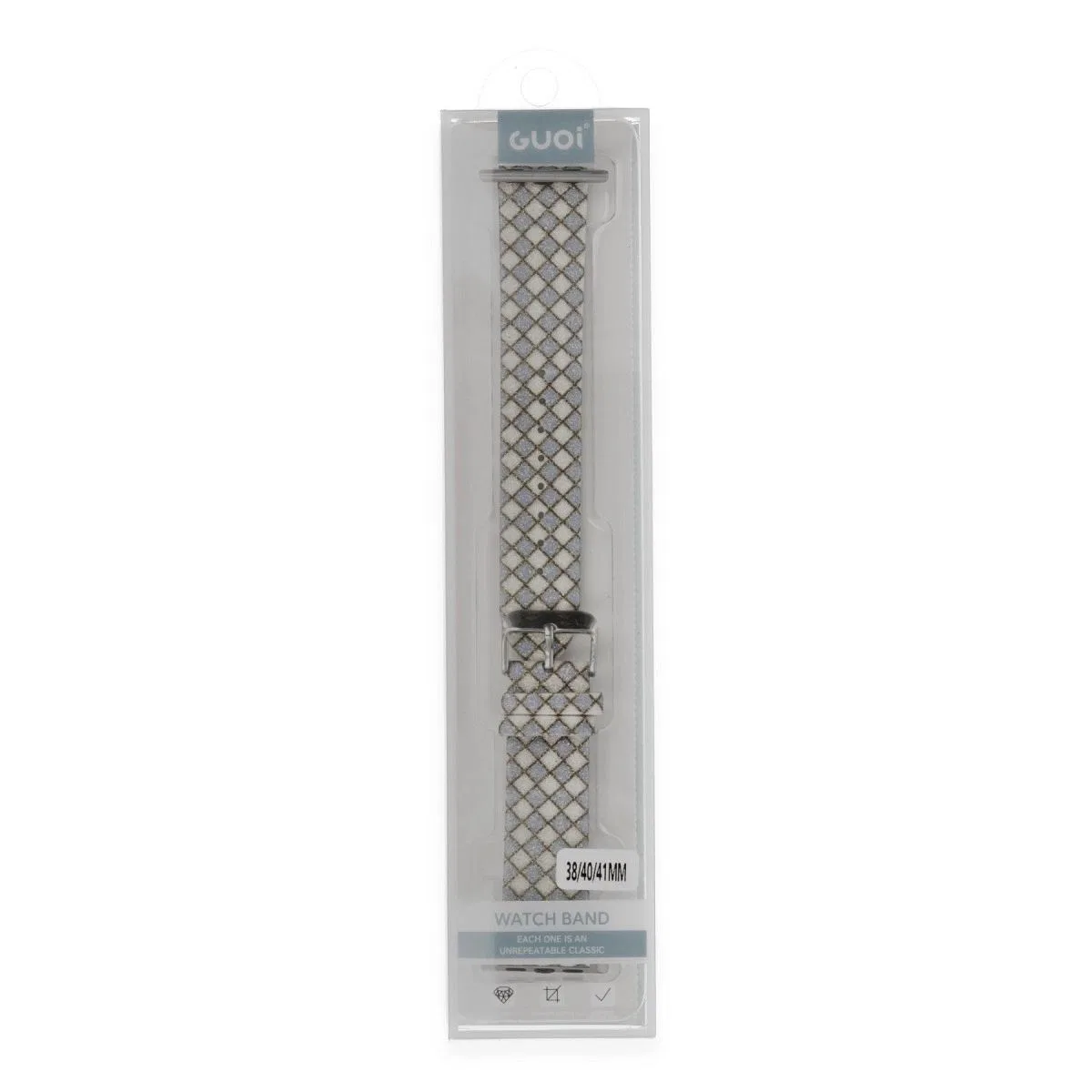 Apple Watch 38mm Karo Motif Kordon - Lila görsel 2
