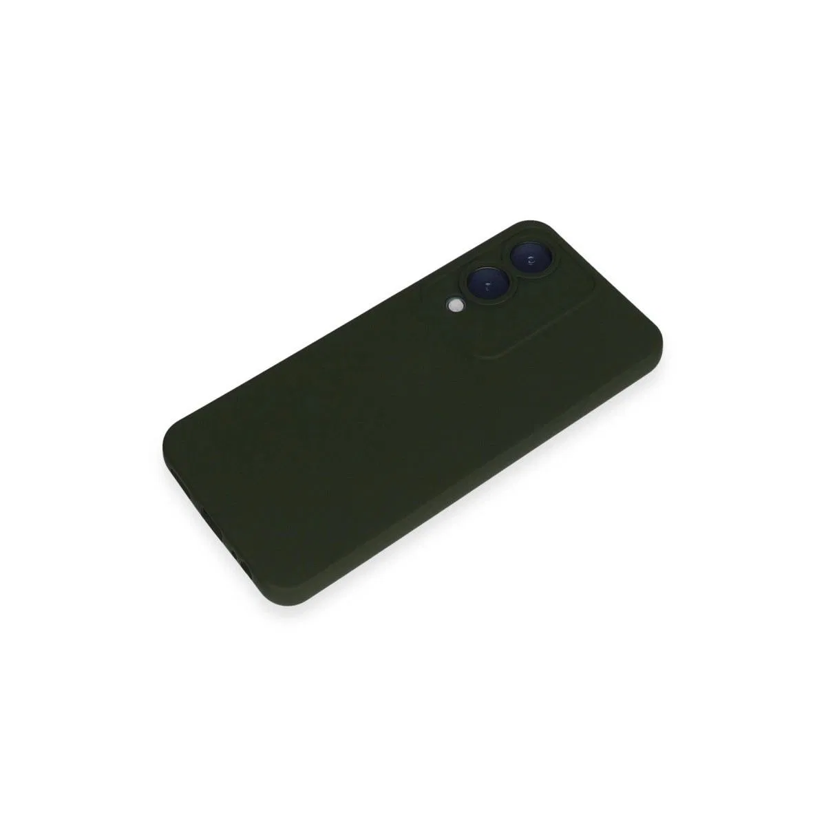 Vivo Y17s Kılıf Nano İçi Kadife Silikon - Koyu Yeşil görsel 4