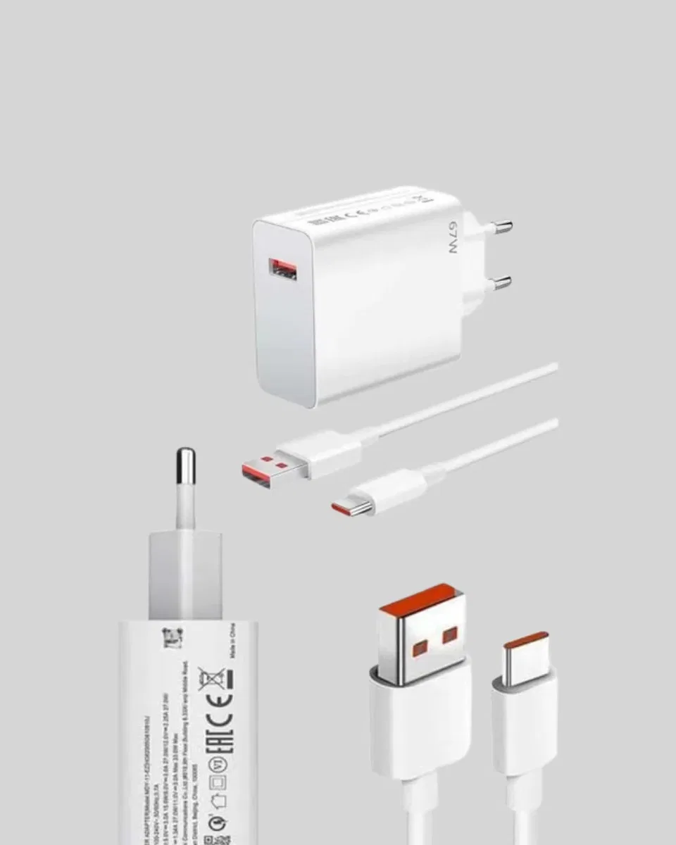 67 Watt Type C Şarj Adaptörü Poco X3 X4 X5 Pro Uyumlu görsel 3