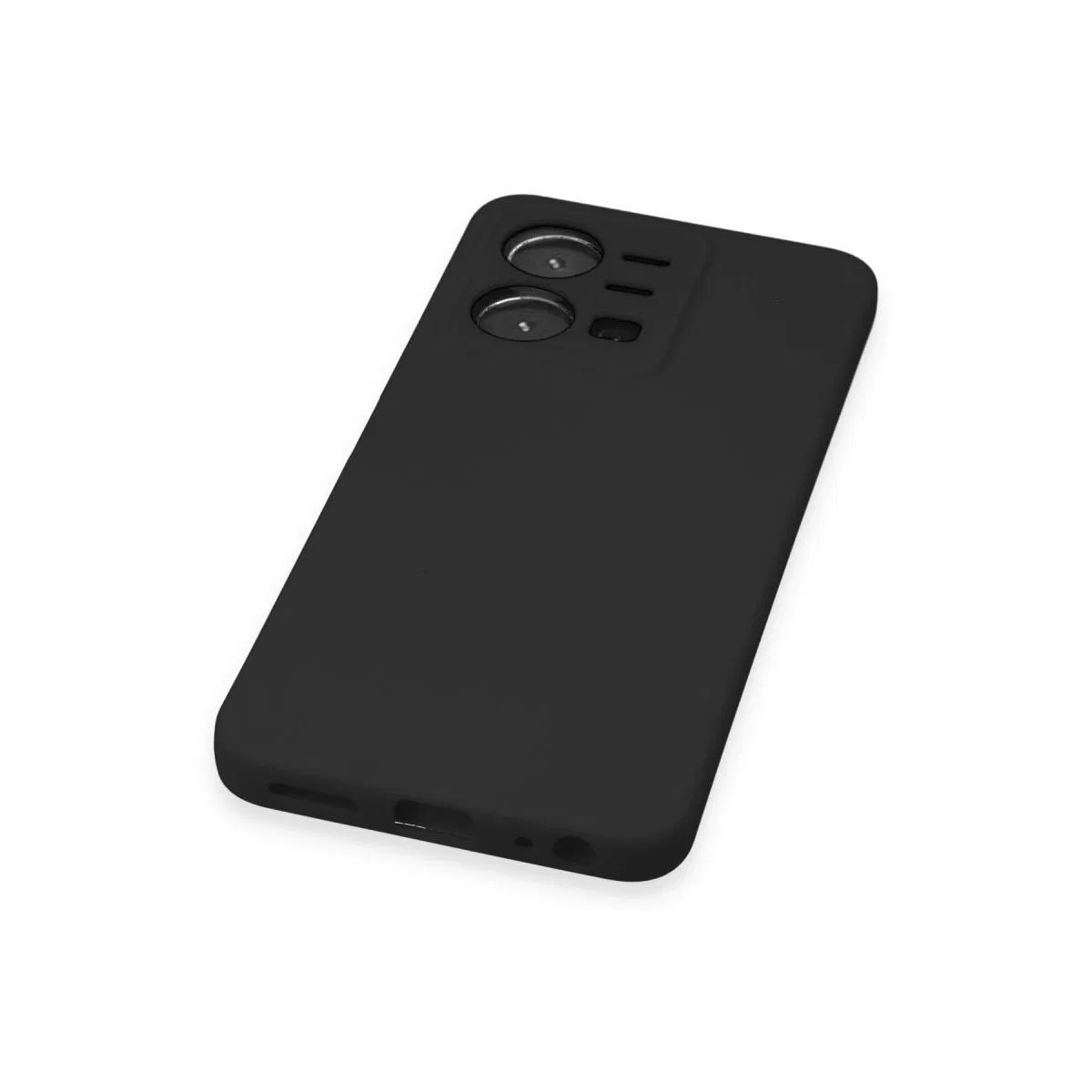 Vivo Y35 Kılıf Nano İçi Kadife Silikon - Siyah görsel 5