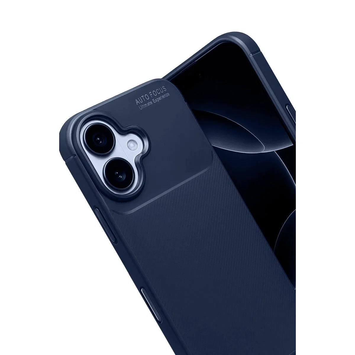 Apple İphone 17 Auto Focus Karbon Kapak - Lacivert görsel 4