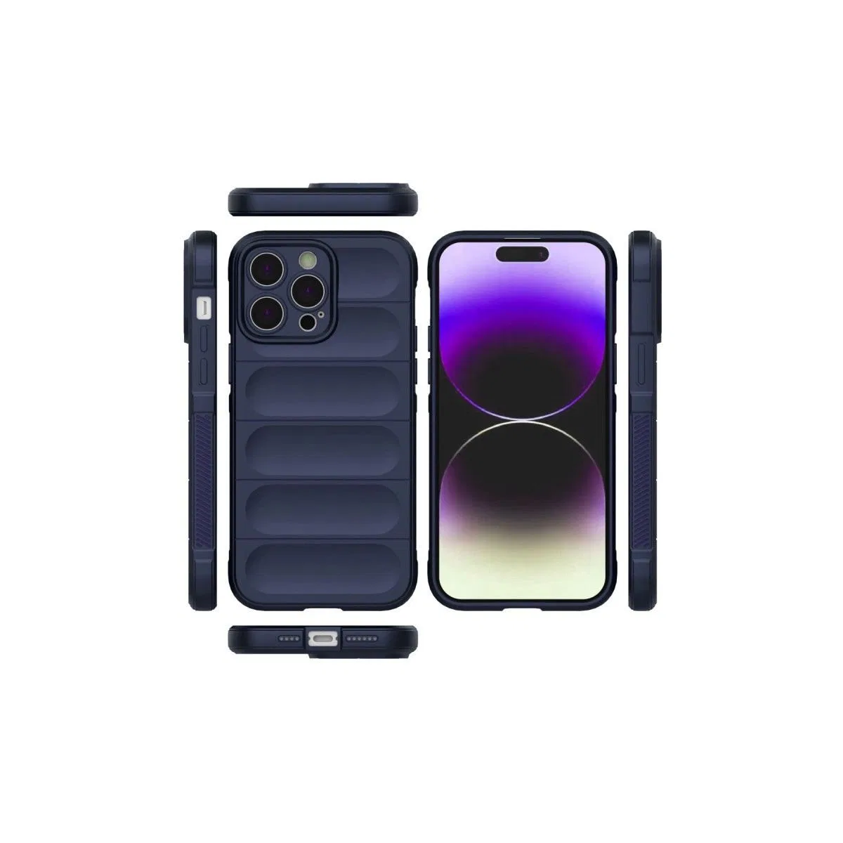 Apple İphone 15 Pro Kılıf Optimum Silikon - Lacivert görsel 2