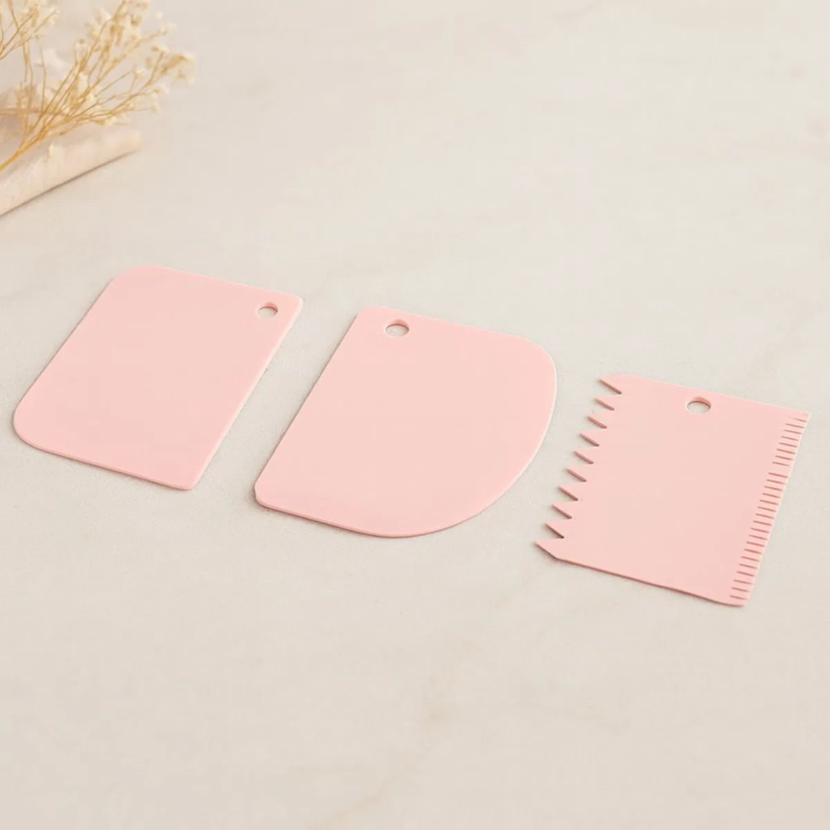 Plastik Hamur Kesici ve Kazıyıcı 3'lü Set