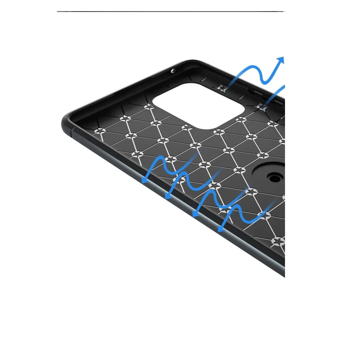 Samsung Galaxy A91 / S10 Lite Kılıf Range Yüzüklü Silikon - Siyah-kırmızı görsel 6
