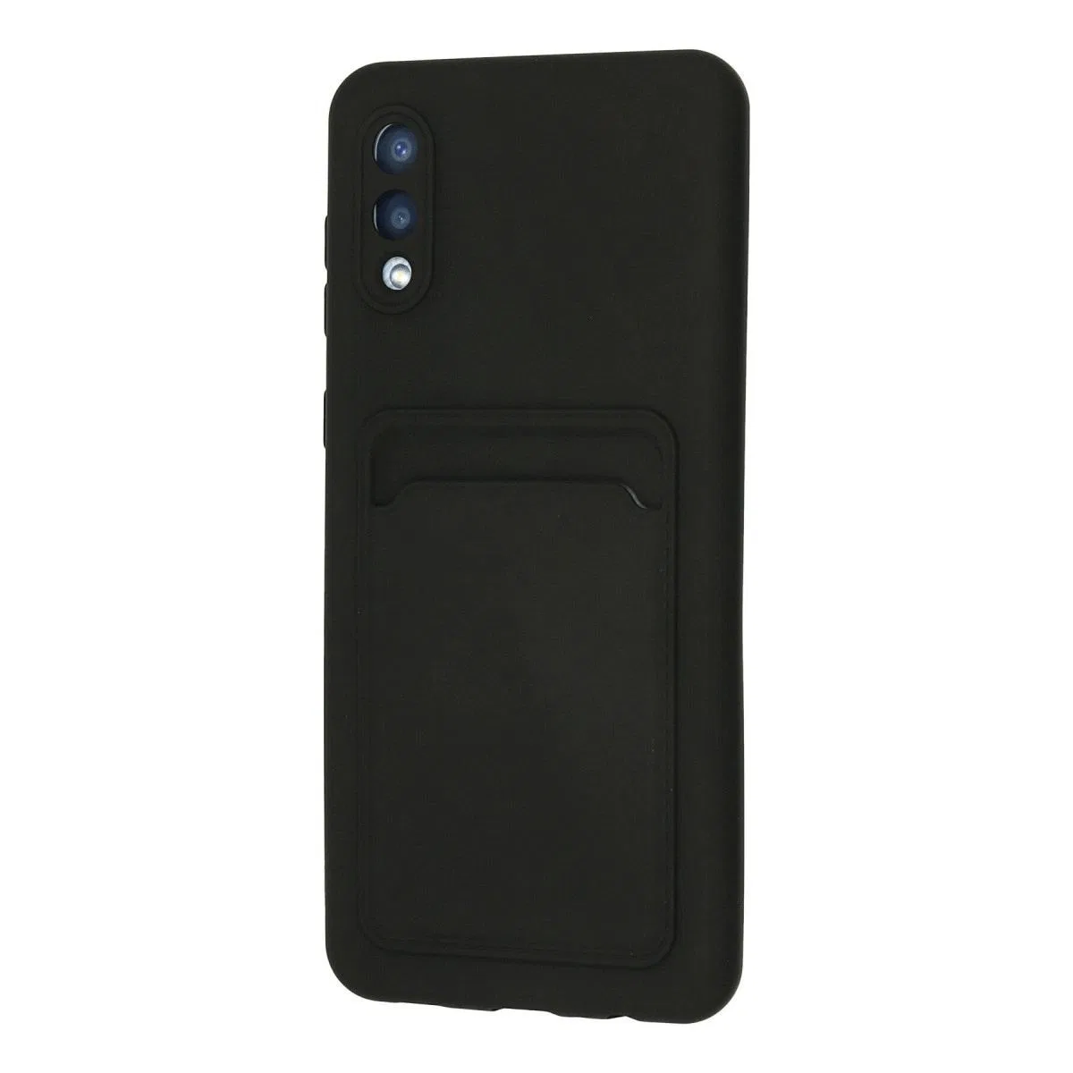 Samsung Galaxy A02 Kılıf Kelvin Kartvizitli Silikon - Siyah görsel 3