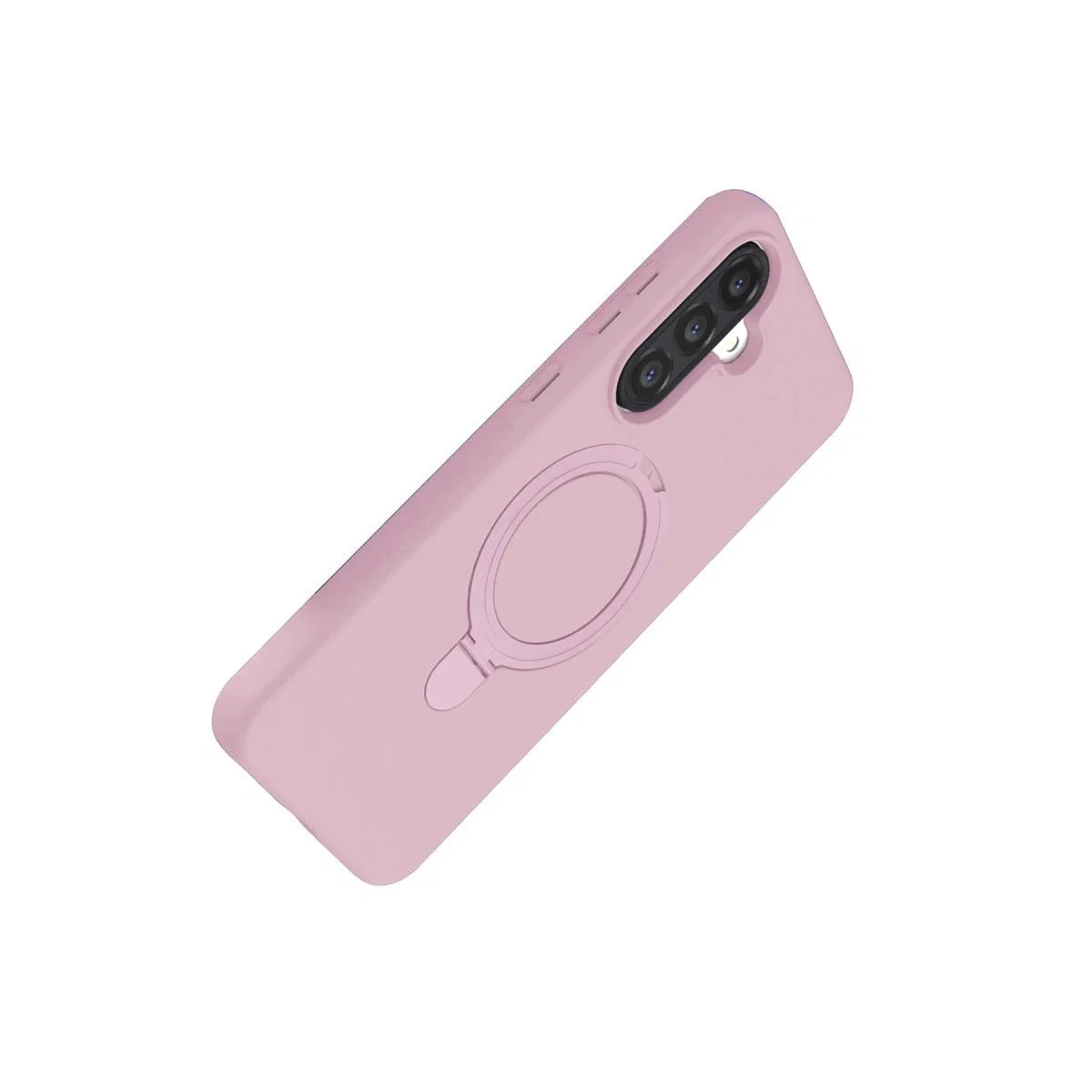 Samsung Galaxy A36 Regal Magsafe Standlı Kapak - Açık Pembe görsel 4