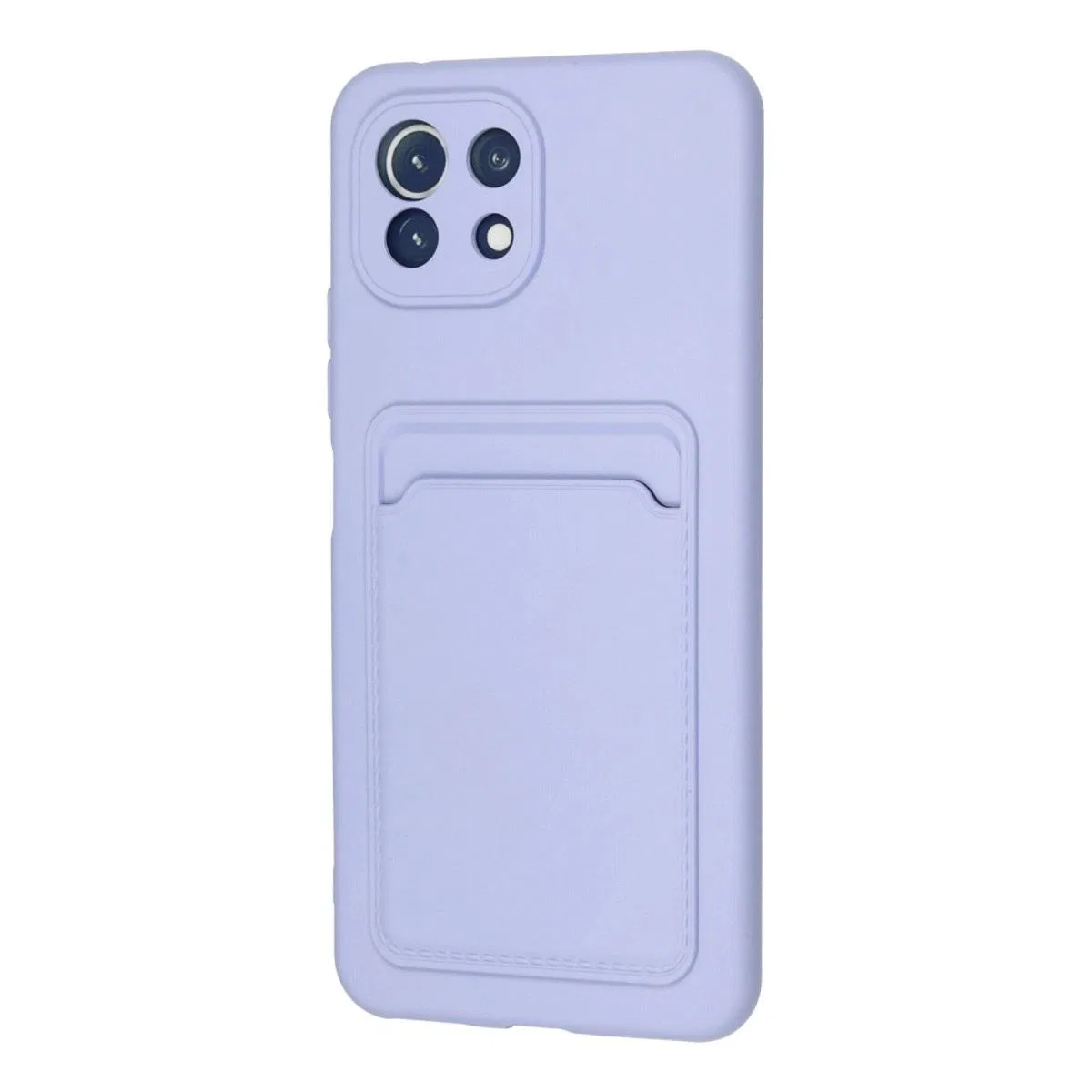 Xiaomi Mi 11 Kılıf Kelvin Kartvizitli Silikon - Lila görsel 3