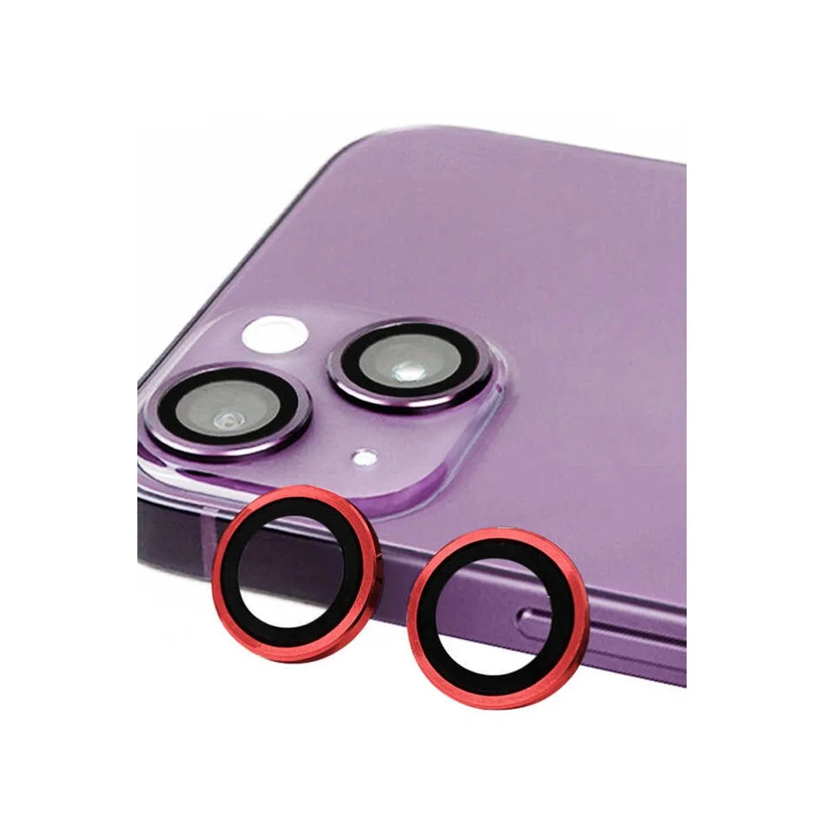 Apple İphone 14 Raze Metal Kamera Lens - Kırmızı