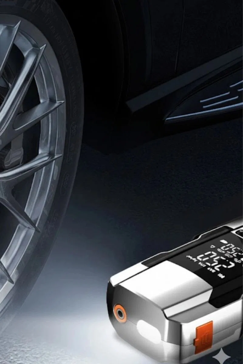Şarjlı 10. 000 Mah Akıllı Dijital Lastik Şişirme Pompası | 150 Psı | 12v Akü Şarj Takviyeli görsel 6