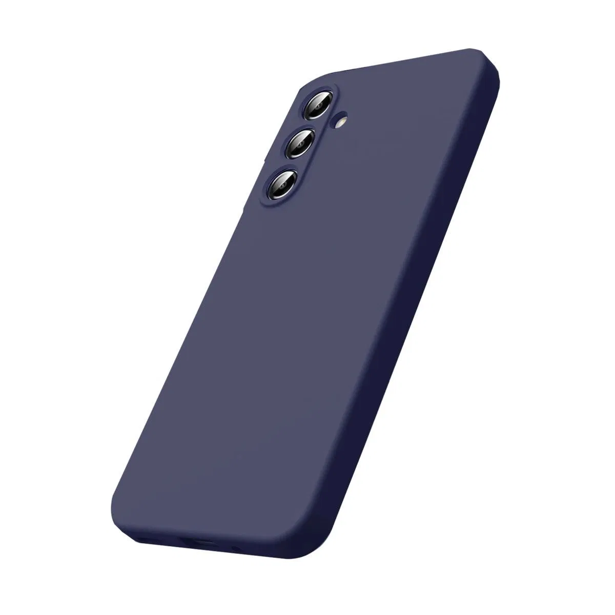 Samsung Galaxy S25 Fe Nano İçi Kadife Silikon - Lacivert görsel 3