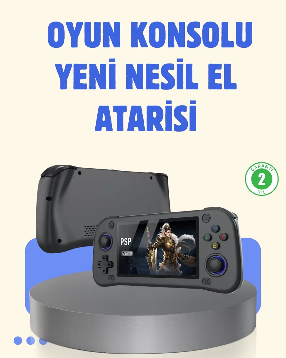 4. 3 İnç IPS Ekranlı Taşınabilir Oyun Konsolu 64GB 10000 Oyun