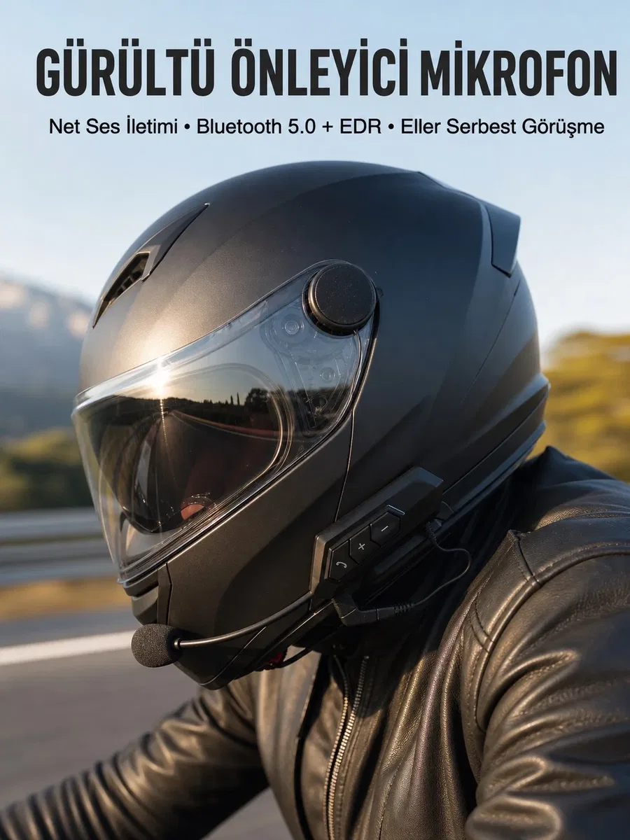 Yeni Nesil Dinleme Ve Konuşma Özellikli Intercom Kask Kulaklığı 5. 0 Bluetooth