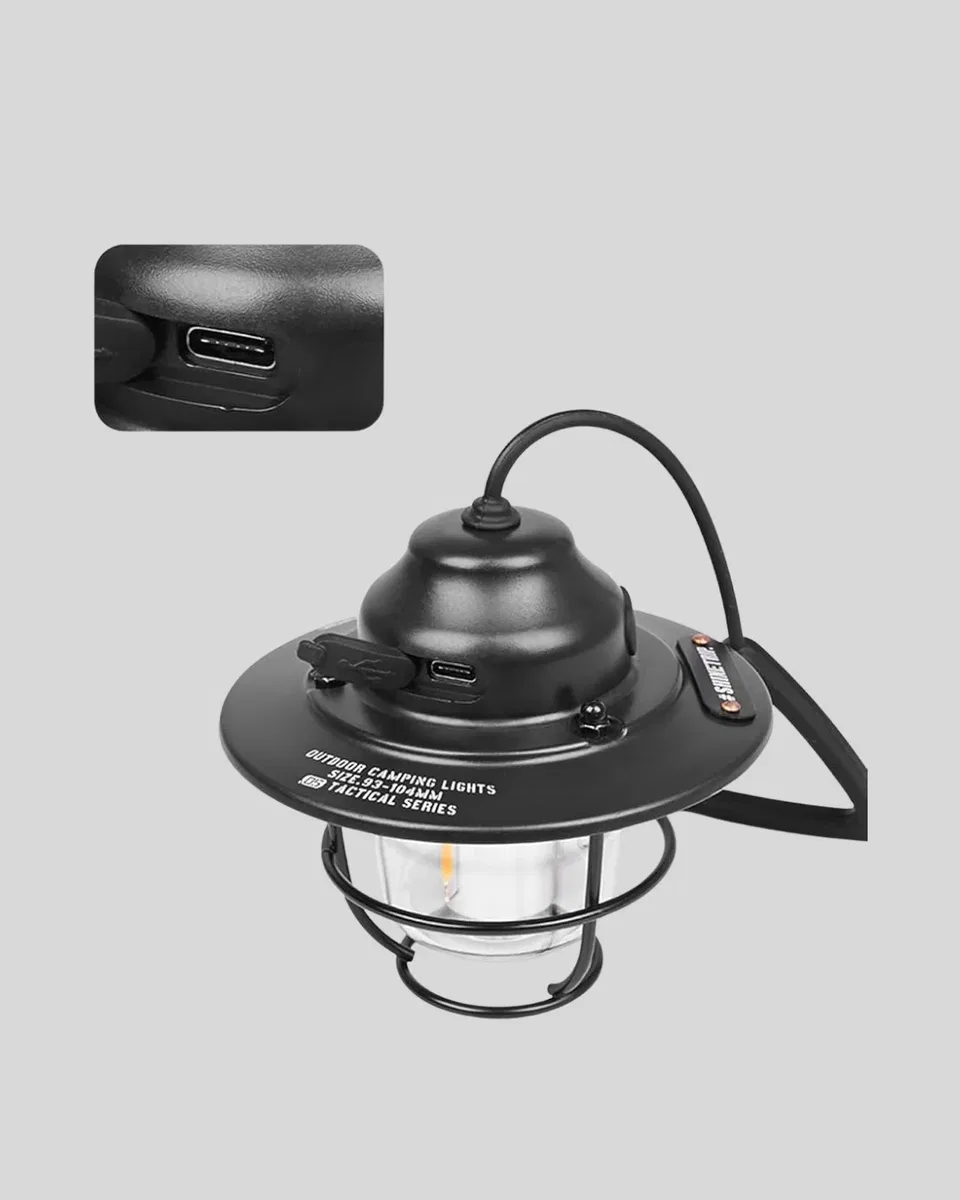 Outdoor Retro Kamp Işığı Uzun Ömürlü Pil Taşınabilir Suya Dayanıklı görsel 4