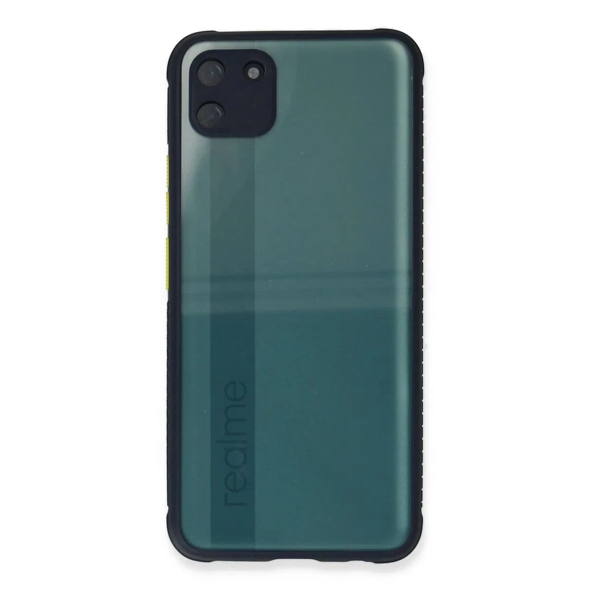 Realme C11 Kılıf Miami Şeffaf Silikon - Lacivert görsel 2