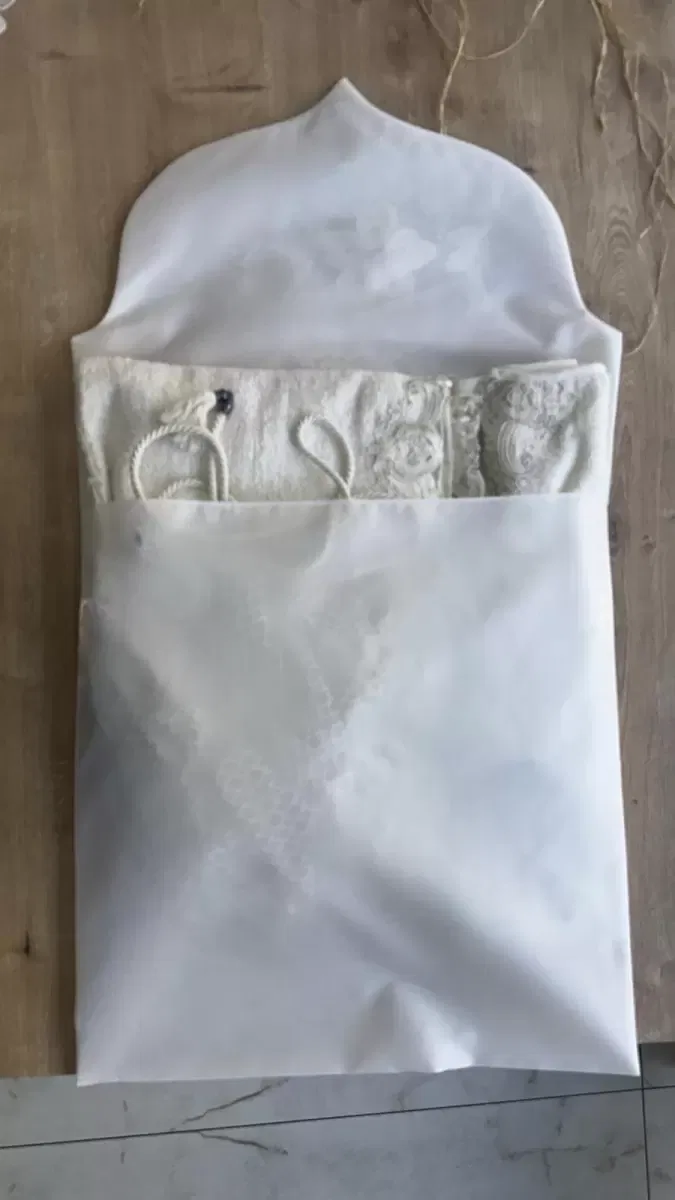 Fransız Güpürlü Zarf Bohça 50x50 cm Nişan Bohçası Söz Bohçası 3 Boyutlu Tekli Bohça görsel 2