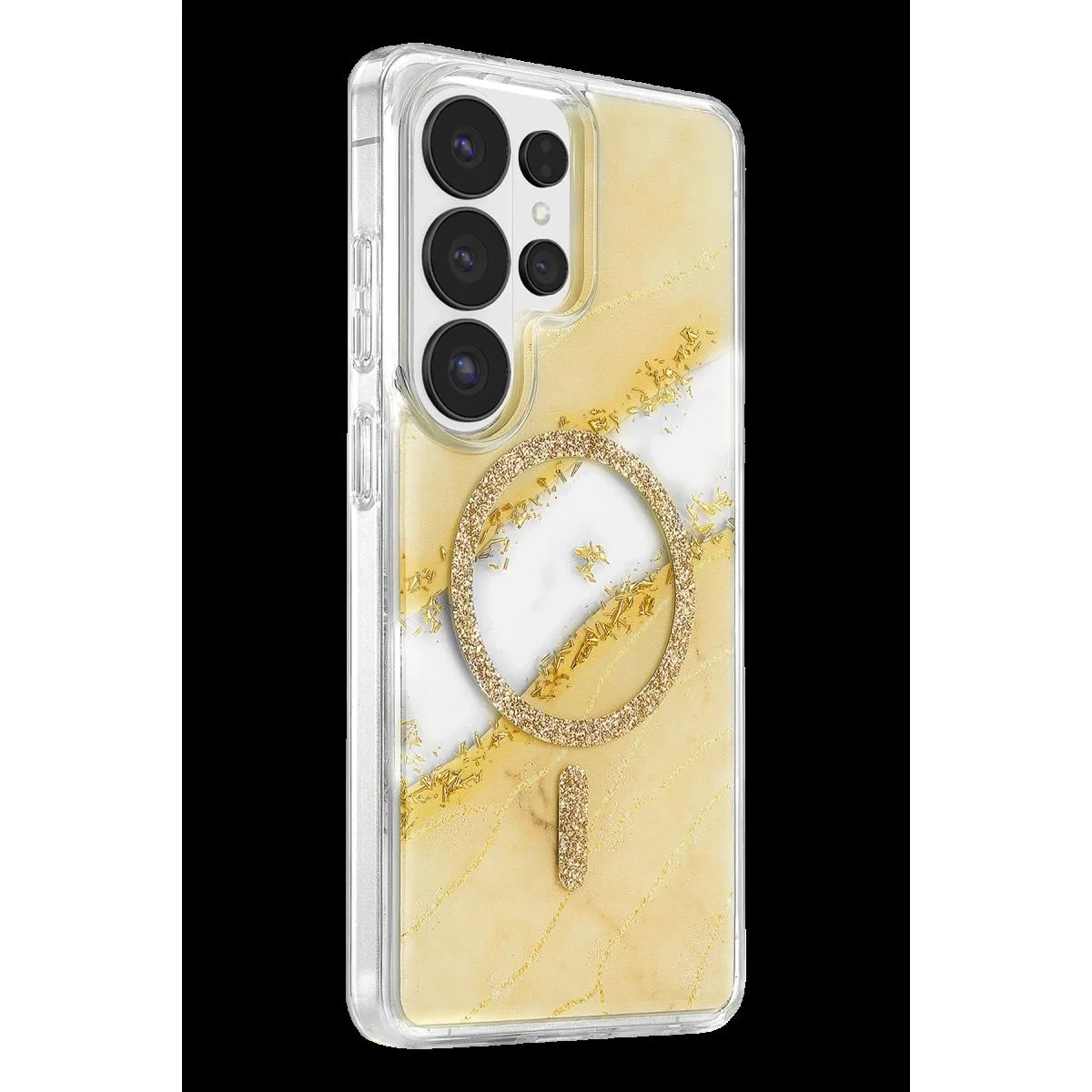Onegif Samsung Galaxy S26 Ultra Lotus Simli Magsafe Kapak - Gümüş görsel 2