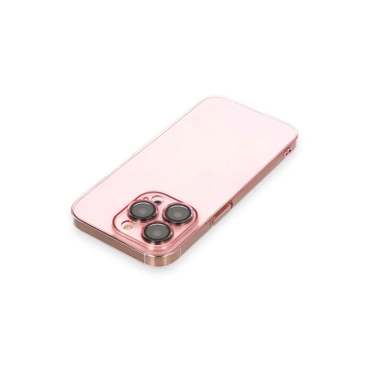Apple İphone 13 Pro Kılıf Armada Lensli Kapak - Rose Gold görsel 3