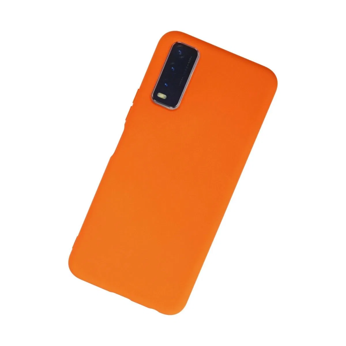 Vivo Y11s Kılıf Nano İçi Kadife Silikon - Turuncu görsel 2