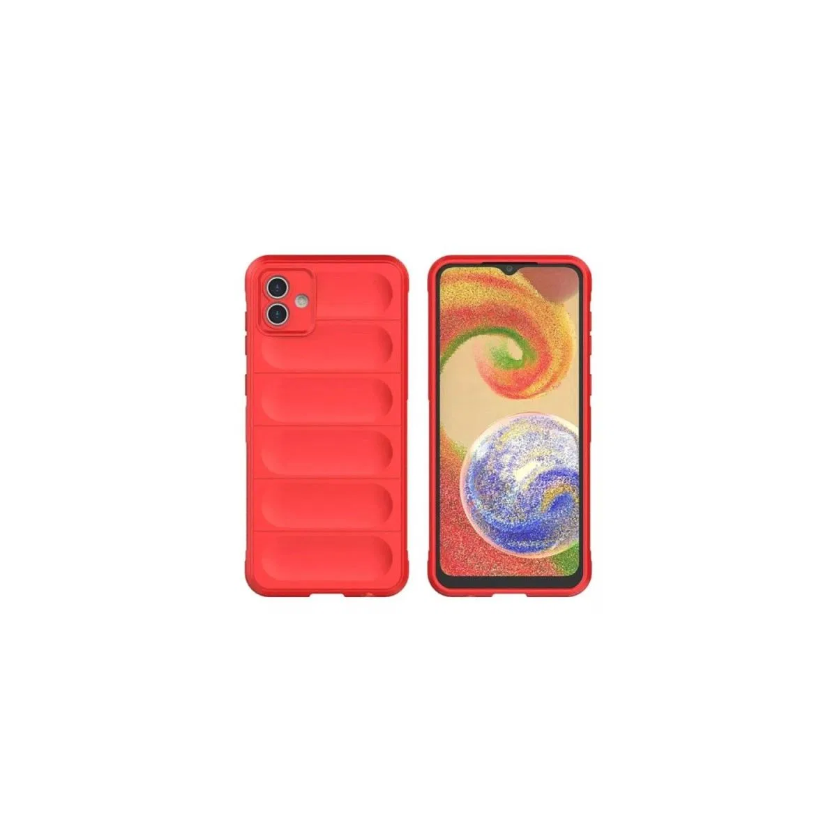 Samsung Galaxy A06 Kılıf Optimum Silikon - Kırmızı görsel 3