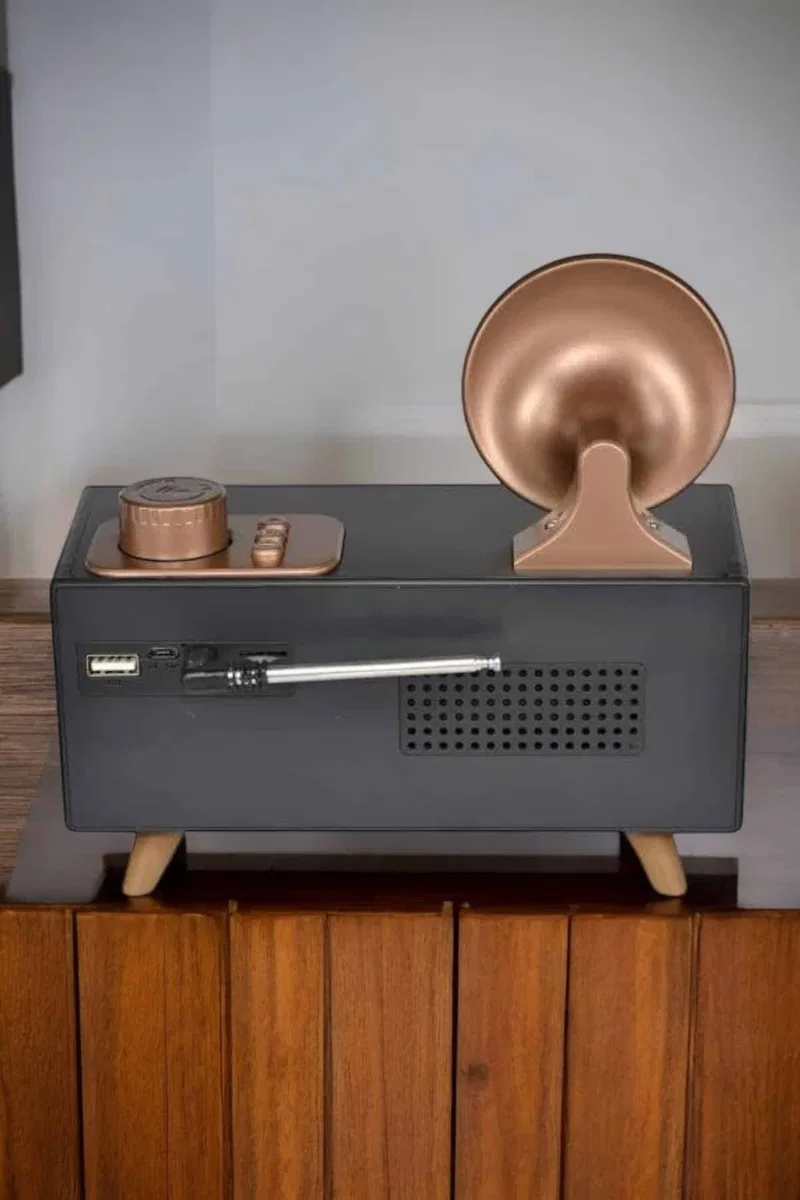 Nostaljik Görünümlü Bluetooth Bağlantılı Speaker görsel 5