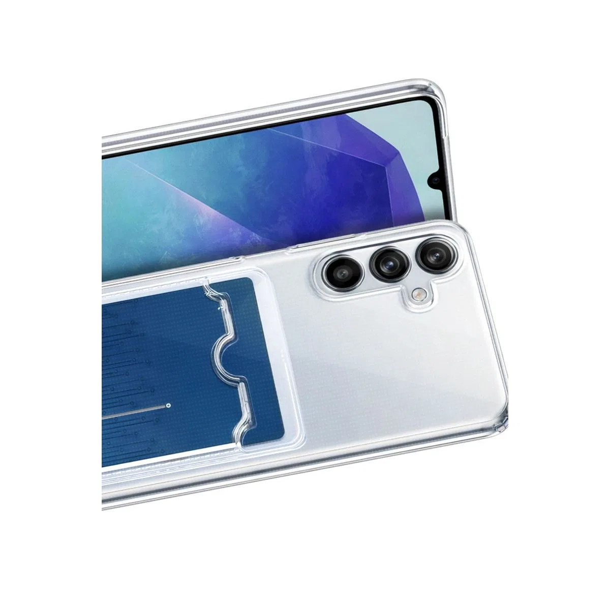 Samsung Galaxy A37 5g Kart Şeffaf Silikon - Şeffaf görsel 2