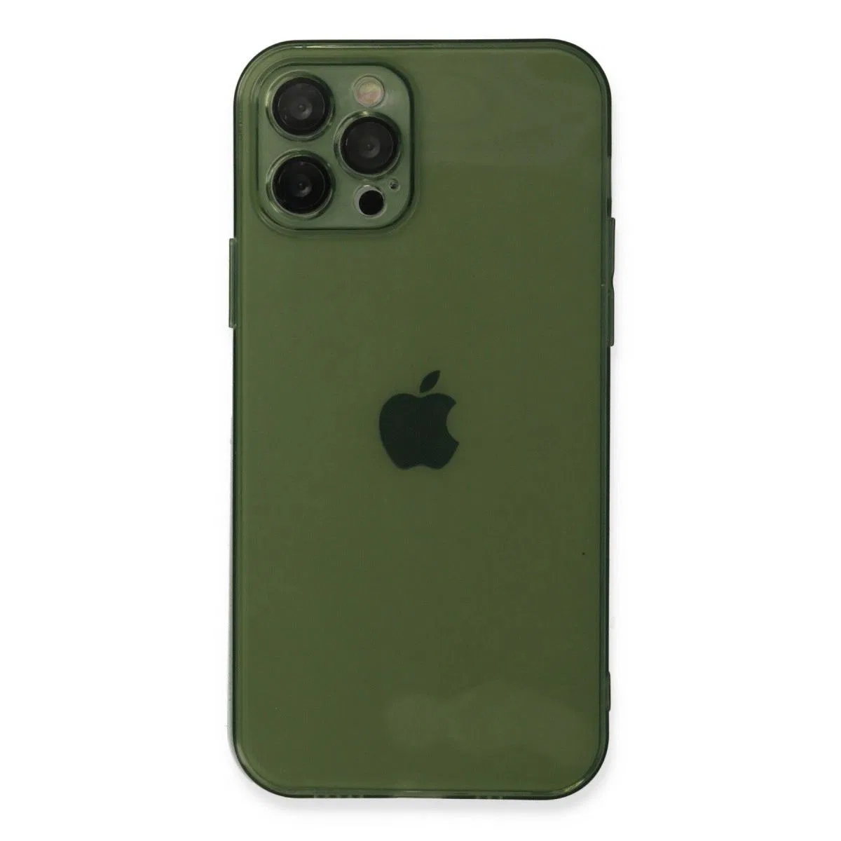 Apple İphone 12 Pro Max Kılıf Fly Lens Silikon - Yeşil