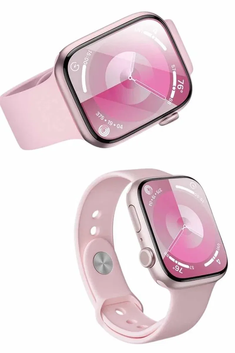Pembe Akıllı Saat 49mm iOS & Android Uyumlu Arama Özellikli görsel 4