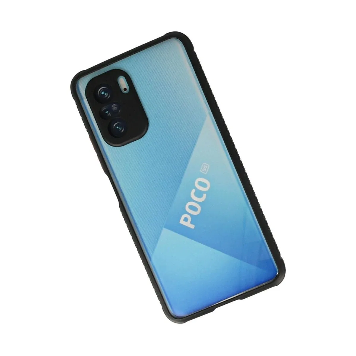Xiaomi Poco F3 Kılıf Miami Şeffaf Silikon - Siyah görsel 2