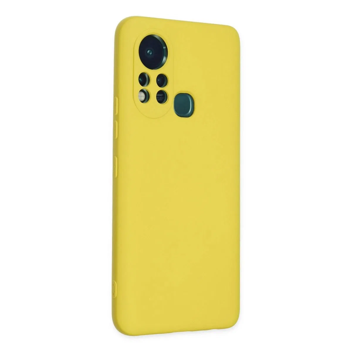 İnfinix Hot 11s Kılıf Nano İçi Kadife Silikon - Sarı görsel 2