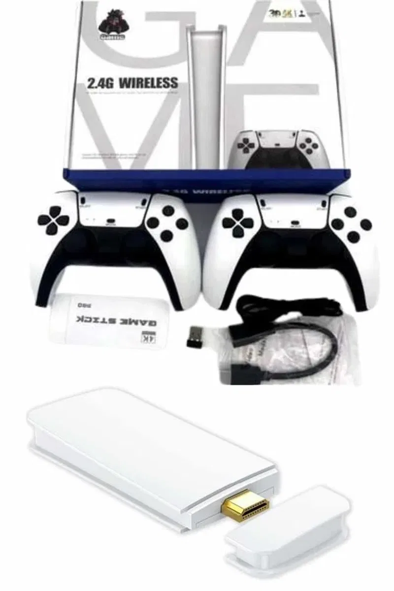 Game Stick 4K Retro Çift Kollu Atari Oyunlari +20000 Oyunlu Konsol Nostalji görsel 4