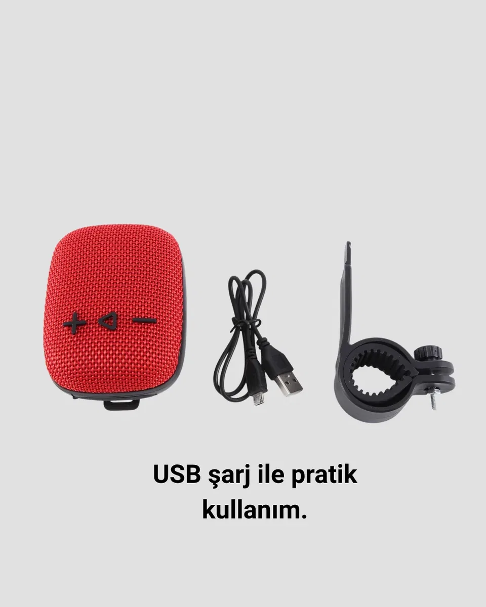 USB TF Kart ve FM Radyolu Bluetooth Hoparlör 5W görsel 2