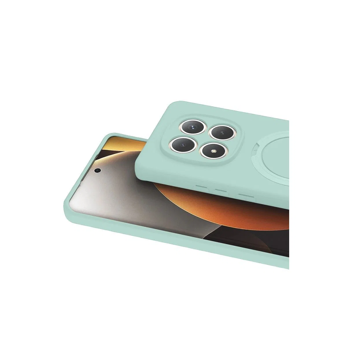 Xiaomi Redmi Note 15 Pro 4g Regal Magsafe Standlı Kapak - Su Yeşili görsel 2