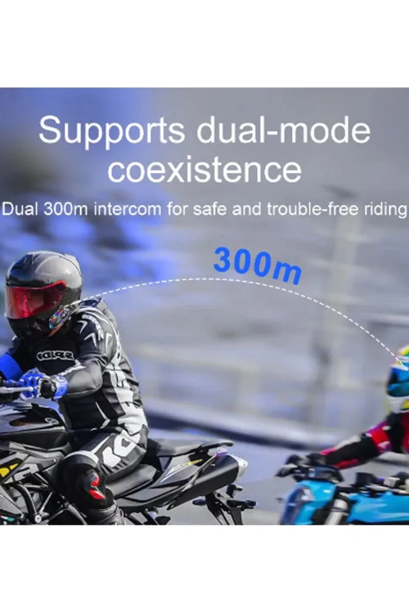 Y20 Max Motosiklet Bluetooth 5. 3 Kask Intercom 2 Kişi 300 Metre Eşleşme Özellikli görsel 6