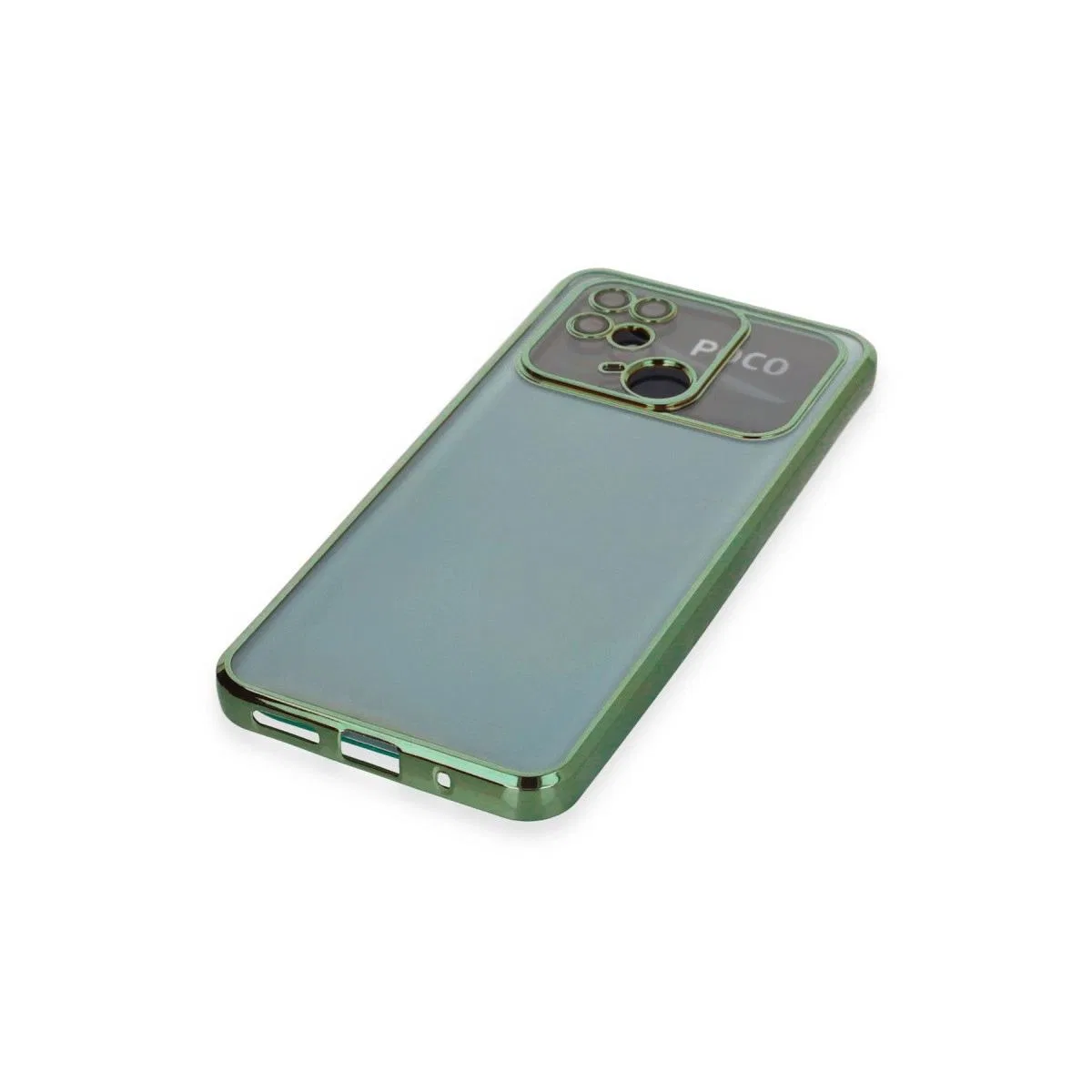 Xiaomi Redmi 10c Kılıf Razer Lensli Silikon - Yeşil görsel 4