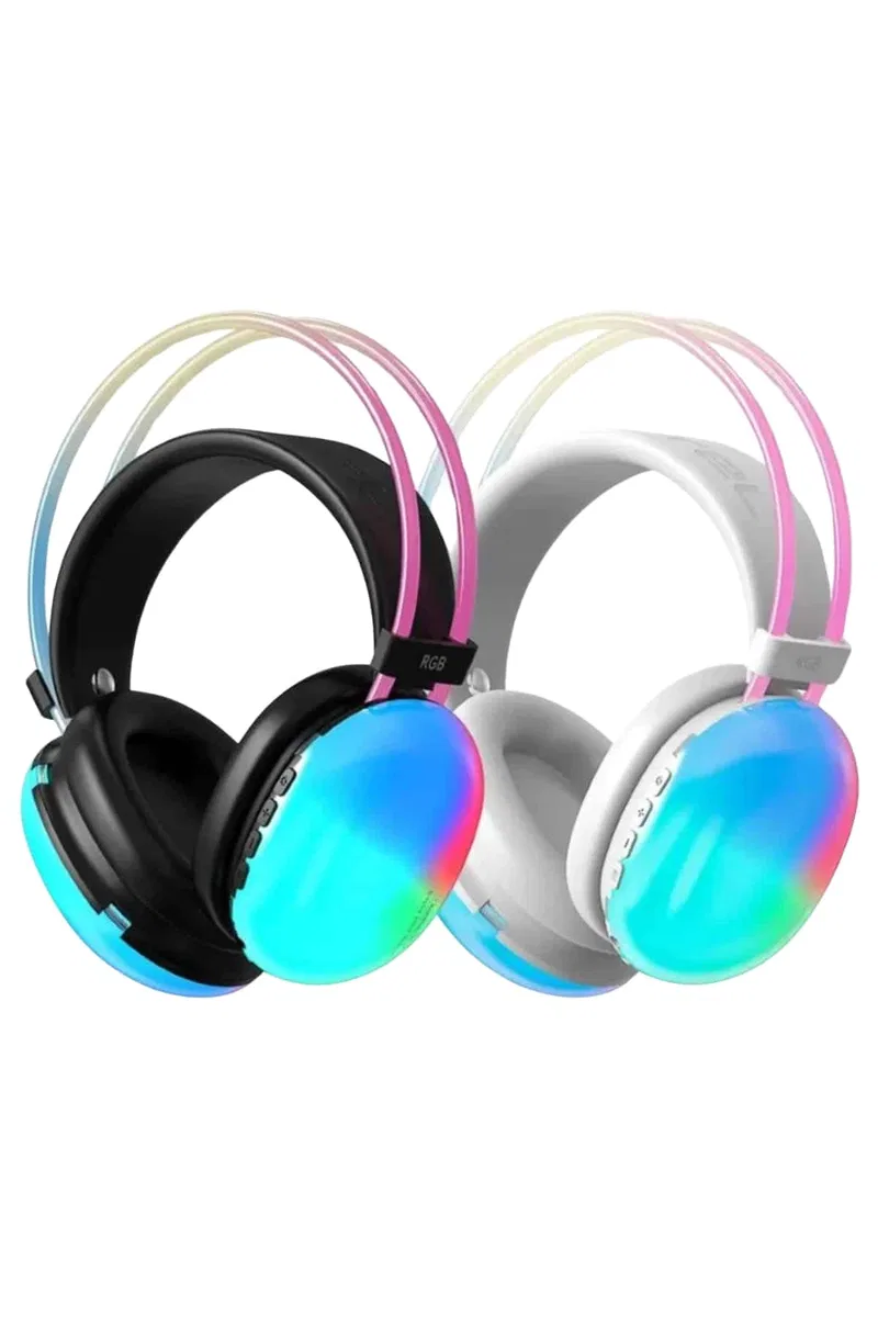 Kablosuz Bluetooth Kulaklık RGB Işıklı Kulak Üstü 5. 3 Bluetooth Bağlantılı görsel 4