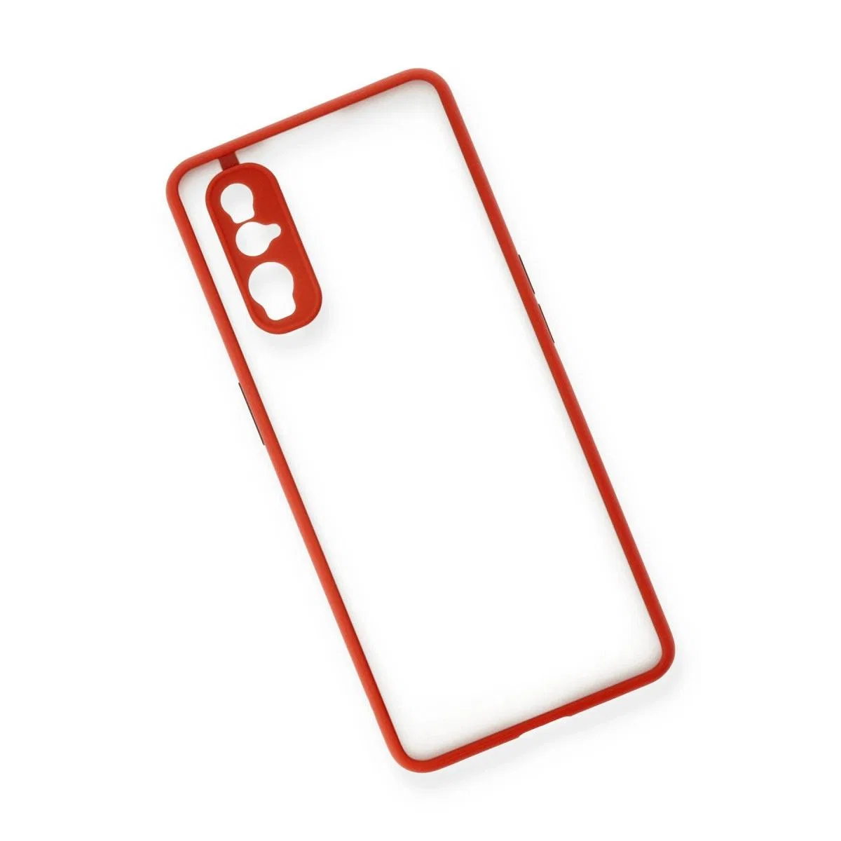 Oppo Find X2 Kılıf Montreal Silikon Kapak - Kırmızı görsel 3