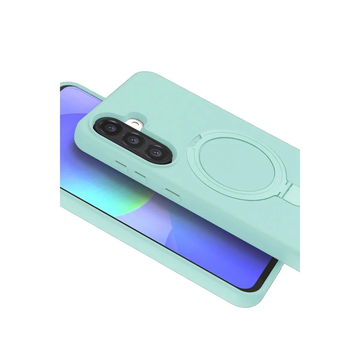 Samsung Galaxy A26 Regal Magsafe Standlı Kapak - Su Yeşili görsel 2