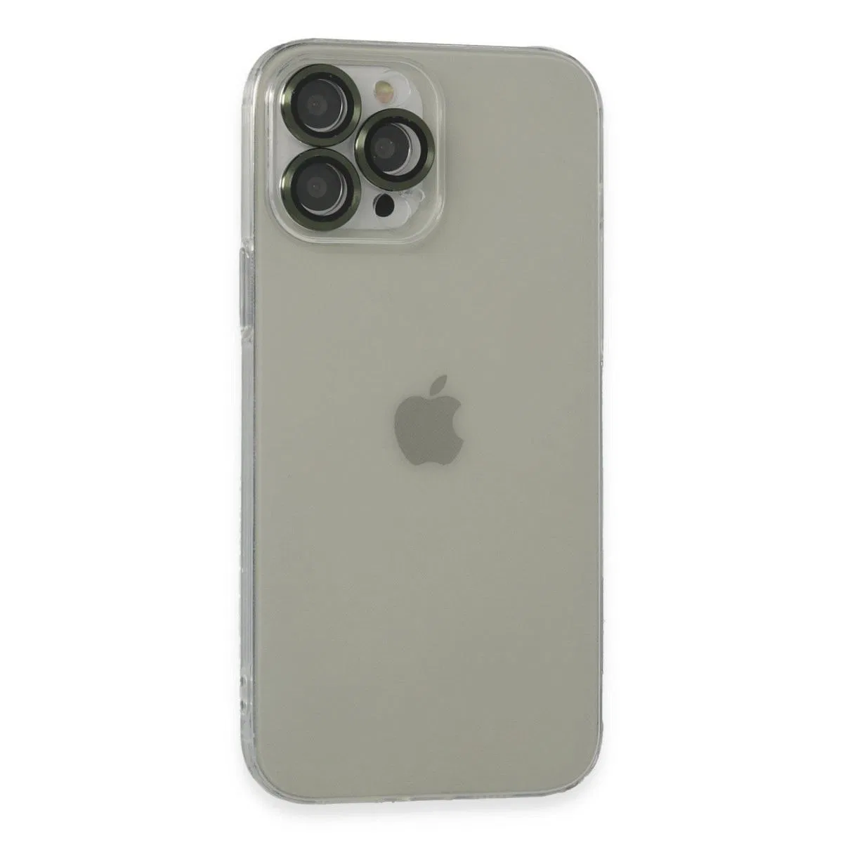 Apple İphone 13 Pro Max Kılıf Luko Lens Silikon - Yeşil