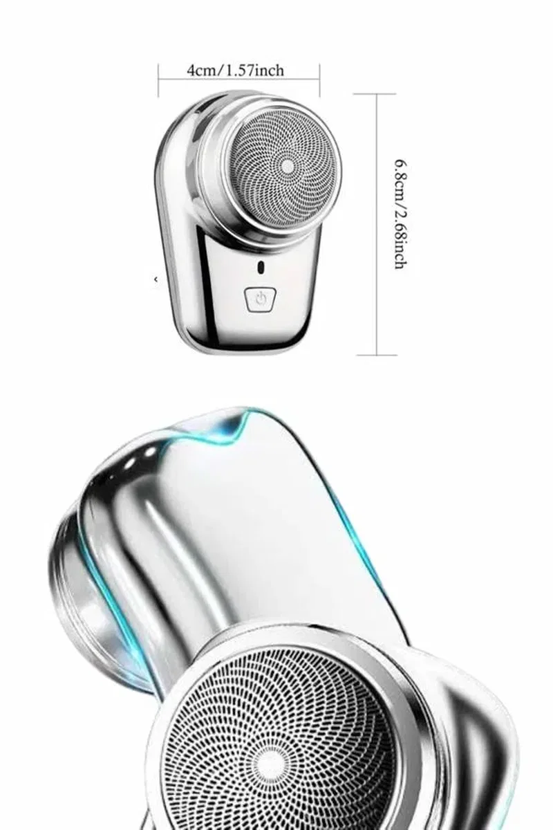 Elektrikli Mini Tıraş Makinesi, Taşınabilir USB Şarjlı Kablosuz Tıraş Makinesi görsel 3