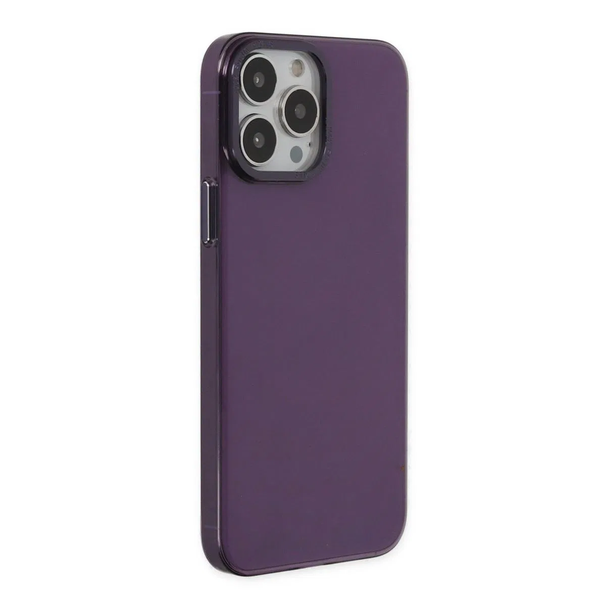 Apple İphone 13 Pro Max Kılıf Anka Pc Sert Metal Kapak - Mor görsel 2