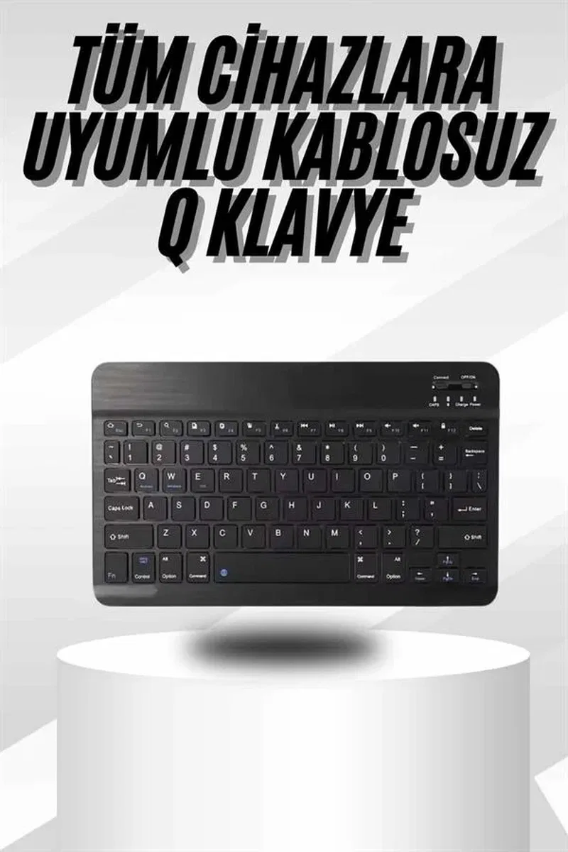 Kablosuz Bluetooth Bağlantılı Taşınabilir Q Klavye Tüm Cihazlara Uyumlu görsel 2