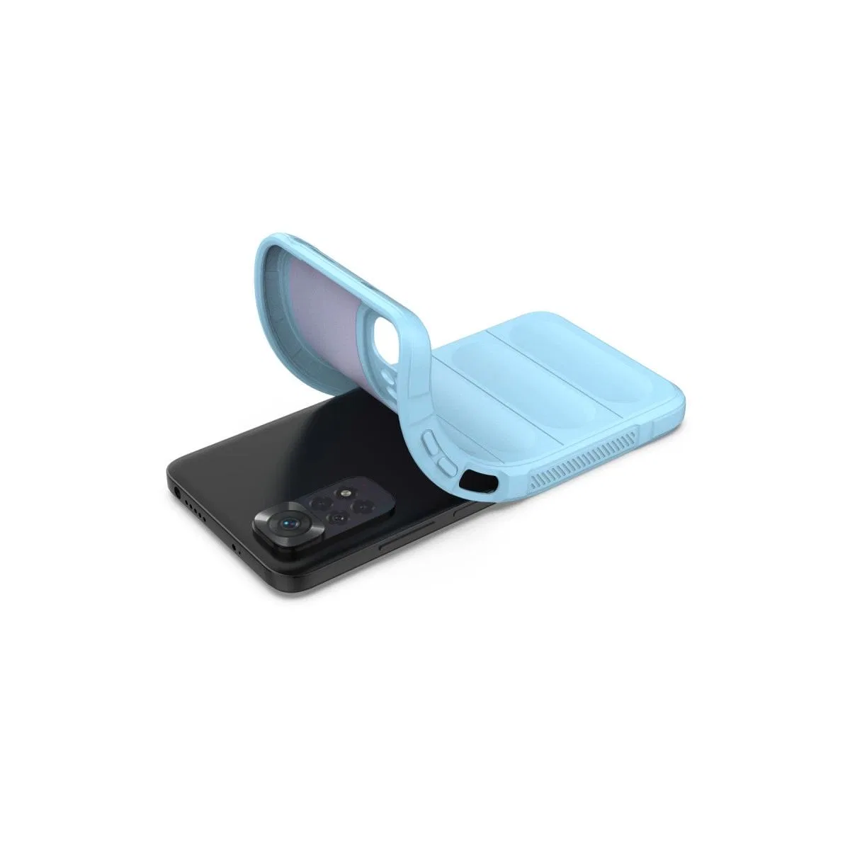 Xiaomi Redmi Note 11 Kılıf Optimum Silikon - Sky Blue görsel 4